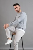 SAN&FA SIFIR YAKA ERKEK TRİKO KAZAK thumbnail 7