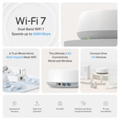 TP-LINK BE25 BE5000 WIFI7 EV OFİS TİPİ MESH ROUTER thumbnail 2