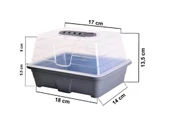 Omnipazar SO-FYT1 Fide Yetiştirme Fanusu Takımı 1.4 Litre 18 cm No 1 Antrasit thumbnail 2