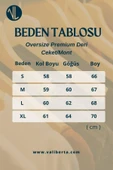 Oversize Premium Deri Ceket/Mont - Taba thumbnail 6