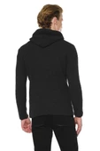 Erkek Kapüşönlü Pamuklu Triko Örgülü Sweatshirt thumbnail 9