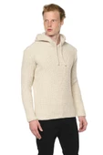 Erkek Kapüşönlü Pamuklu Triko Örgülü Sweatshirt thumbnail 12
