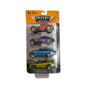 Driven 4'lü Çek Bırak Araba Seti - Mavi, Kırmızı, Mor, Sarı thumbnail 7