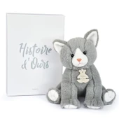 Doudou Gri Yavru Kedi 18 cm thumbnail 1
