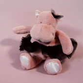 Doudou Tütülü Pembe Hipopotam 22 cm thumbnail 2