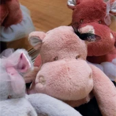 Doudou Tütülü Pembe Hipopotam 22 cm thumbnail 3