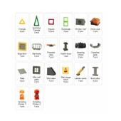 Magformers Mıknatıslı Construction Set - 50 Parça thumbnail 4