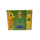 Djeco Dev Puzzle - Deniz Canlıları 4-6-9 Parça thumbnail 8