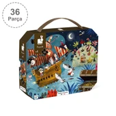 Janod 36 Parça Çantalı Puzzle - Hazine Avı thumbnail 1