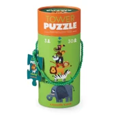 Crocodile Creek Dev Kule Puzzle - 30 Parça - Orman thumbnail 2