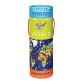 Crocodile Creek Poster Puzzle - 200 Parça - Dünya thumbnail 2