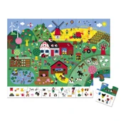 Janod 24 Parça Çantalı Puzzle ve Bulmaca - Çiftlik thumbnail 3