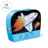 Crocodile Creek Mini  Puzzle - 12  Parça - Roket thumbnail 1
