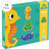 Djeco Dev Puzzle - Deniz Canlıları 4-6-9 Parça thumbnail 1