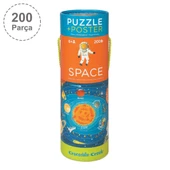 Crocodile Creek Poster Puzzle - 200 Parça - Uzay thumbnail 1