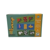 Djeco Üçlü Puzzle - Naked Animals thumbnail 5