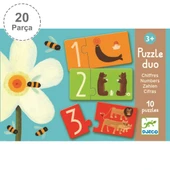 Djeco İkili Puzzle - Duo Numbers thumbnail 5