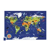 Crocodile Creek Poster Puzzle - 200 Parça - Dünya thumbnail 3