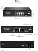 8 Port Full Gıgabıt Managed Swıtch+2sfp Slots - Outlet thumbnail 3