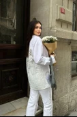 Alexis Sırt Dantel Oversıze Gömlek 3336-08 thumbnail 3