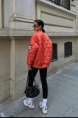 Alisa Oversize Kapitone Bomber Ceket 7058 -08 thumbnail 3