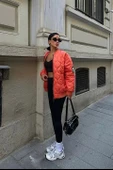 Alisa Oversize Kapitone Bomber Ceket 7058 -08 thumbnail 5