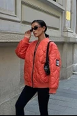 Alisa Oversize Kapitone Bomber Ceket 7058 -08 thumbnail 1