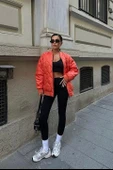 Alisa Oversize Kapitone Bomber Ceket 7058 -08 thumbnail 7