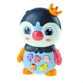 Oyuncak Penguen Işıklı Sesli Sevimli Penguen 16 Cm thumbnail 2
