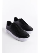 Siyah Klasik Düz Kadın Sneaker thumbnail 1