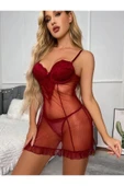 my cherie Göğüs Dantelli Mini Gecelik thumbnail 5