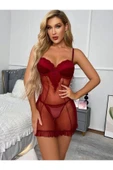 my cherie Göğüs Dantelli Mini Gecelik thumbnail 4