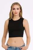 Kadın Likralı Kolsuz Crop thumbnail 7