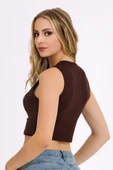 Kadın Likralı Kolsuz Crop thumbnail 6