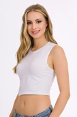 Kadın Likralı Kolsuz Crop thumbnail 1