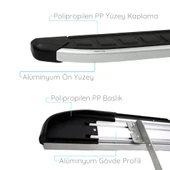 Ehiltek Audi Q3 Yan Basamak Seti - Gri, Proside | (2011+) thumbnail 3