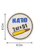 Nato 762 x 51 - Cırt - Patch - Peç - Arma - 8 cm thumbnail 2