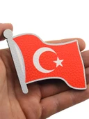 Dalgalı Türkiye Bayrak - Cırt - Patch - Peç - Arma thumbnail 3