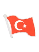 Dalgalı Türkiye Bayrak - Cırt - Patch - Peç - Arma thumbnail 1