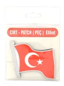 Dalgalı Türkiye Bayrak - Cırt - Patch - Peç - Arma thumbnail 7