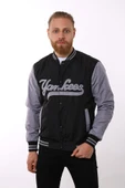 Siyah Yankees Baskılı Ceket F01000 thumbnail 3
