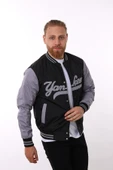 Siyah Yankees Baskılı Ceket F01000 thumbnail 2