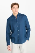 Regular Fit Gömlek Navy Navy XL thumbnail 4