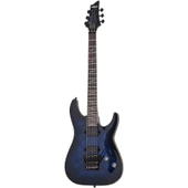 Schecter Omen Elite-6 FR Elektro Gitar (See-thru Blue) thumbnail 1