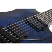 Schecter Omen Elite-6 FR Elektro Gitar (See-thru Blue) thumbnail 6