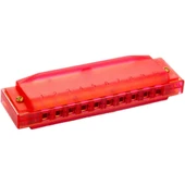 Hohner M5254 Translucent Red Harp (Do Majör) thumbnail 1