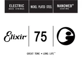 Elixir NANOWEB Coating Long Scale Tek Bas Gitar Teki (.075) thumbnail 1