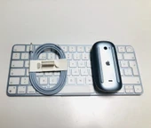 Apple Touch ID Özellikli Klavye+Magic 2 Şarjlı Mouse Seti-Mavi thumbnail 2