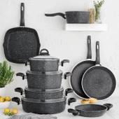 Karaca Dark Stone Bio Granit 24 cm Tencere thumbnail 3