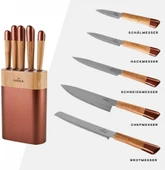 Karaca Maple Rose Gold 6 Parça Standlı Bıçak Seti thumbnail 3
